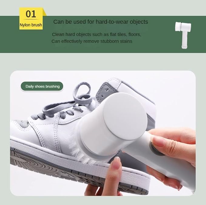 Magic Brush Wireless Battery Cleaning Brush Bathtub Tile Professional Cleaning Brush Rechargeable