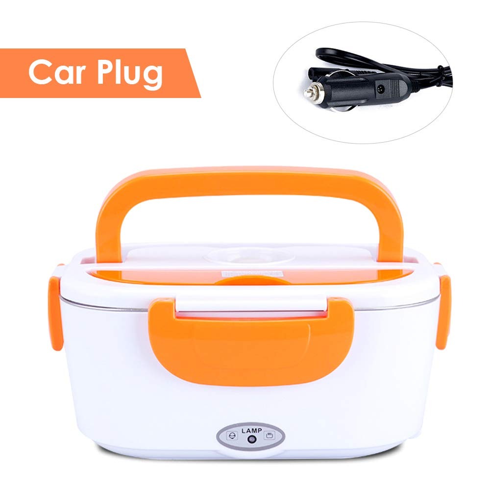 Electric Lunch Box with Stainless Steel Inner | Portable Food Heating Lunch Box for Office, School & Travel (Random Color)