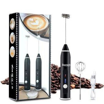 Rechargeable Coffee Beater (Big Box) – 2-in-1 Electric Coffee & Egg Beater | 3-Speed USB Rechargeable Frother & Mixer