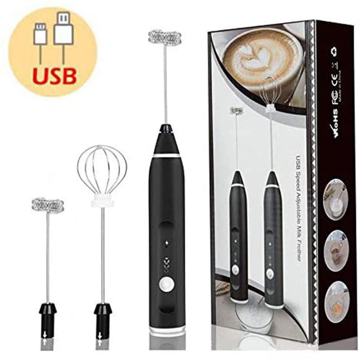Rechargeable Coffee Beater (Big Box) – 2-in-1 Electric Coffee & Egg Beater | 3-Speed USB Rechargeable Frother & Mixer