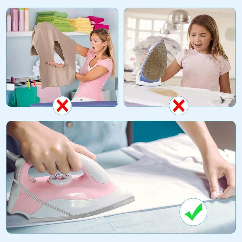 Teflon Iron Cover Protector – Non-Stick Heat Resistant Ironing Shoe for Clothes Protection & Delicate Fabric Care