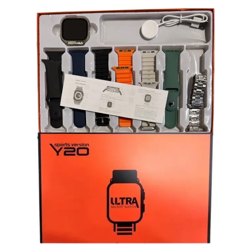 Y20 Ultra Smart Watch Sports Edition | 2.2” HD Full Touch Display | Bluetooth Calling | Fitness & Health Tracker | Multi-Sport Modes